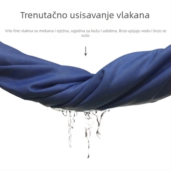 Kapulja mikrofiber kupaći ručnik za nošenje, brzo se suši, 200–300 g/m², 120D, otisak na obje strane