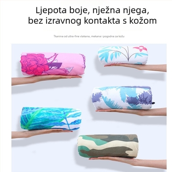 Odrasli ručnik za kupaonu s kapuljačom od mikrovlakana, transferni tisak, brzo sušenje, zaštita od sunca, 570 g, 150D