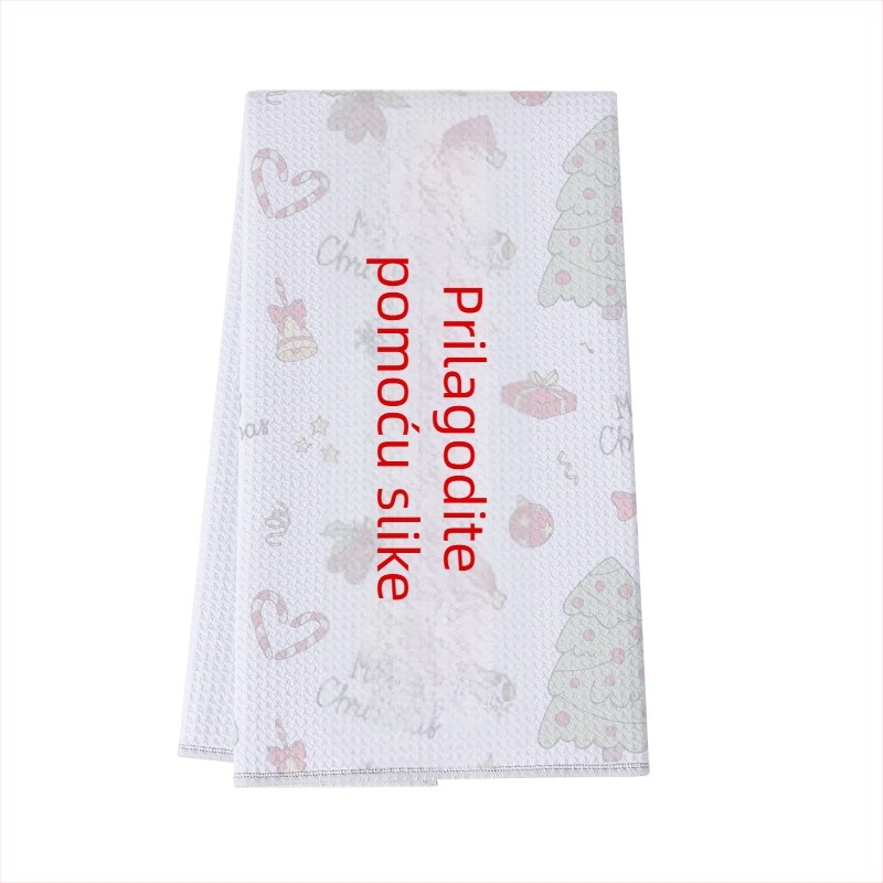 Vaflna mikrovlaknena kuhinjska krpa, 80–100 g, vlakana 32, ručnik za ruke