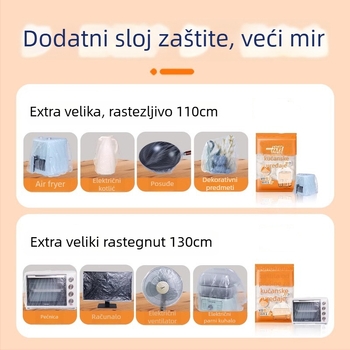 Jednokratni pokrov protiv prašine za kućanske uređaje, prozirni plastični pokrov, pogodan za rižovar, lonac i mikrovalnu pećnicu