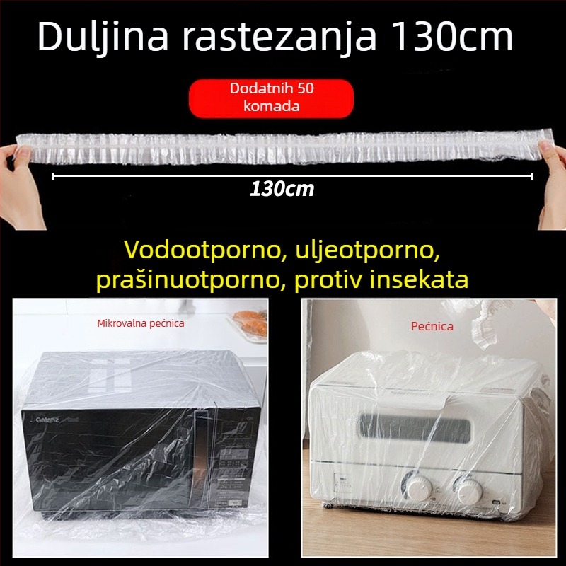 Jednokratni pokrov protiv prašine za kućanske uređaje, prozirni plastični pokrov, pogodan za rižovar, lonac i mikrovalnu pećnicu