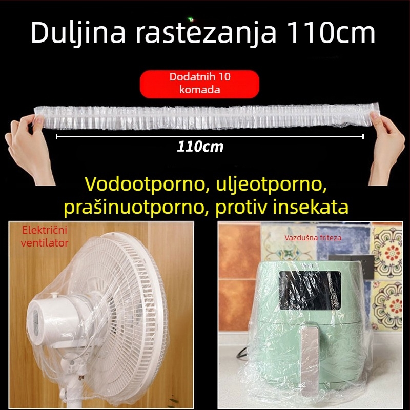 Jednokratni pokrov protiv prašine za kućanske uređaje, prozirni plastični pokrov, pogodan za rižovar, lonac i mikrovalnu pećnicu