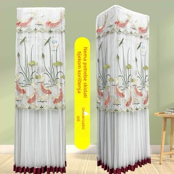 Zaštita klima uređaja od prašine, kvadratni ormarić dizajn, moderni minimalisticki stil, prilagodljivo, marka: Cinnings and elegance