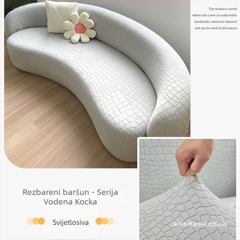 Lukasti kauč pokrov, univerzalna prilagodba, protuklizni, za sve sezone, poliester