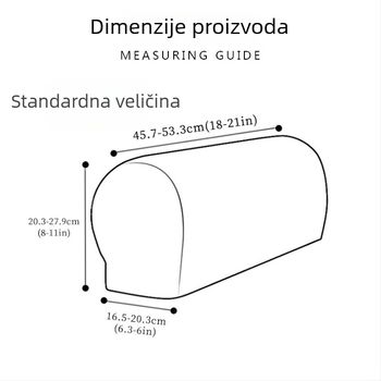 Navlaka za naslonjač – elastična, potpuno pokrivanje, debela, protuklizna, prilagodljiva, poliester 90%