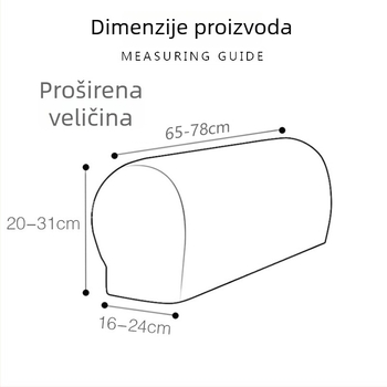 Navlaka za naslonjač – elastična, potpuno pokrivanje, debela, protuklizna, prilagodljiva, poliester 90%