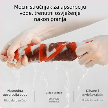 Veliki pamučni ručnik za kupanje, mekani karikaturni dizajn, antibakterijska Klasa A, upija, pogodan za čišćenje lica i kupanje