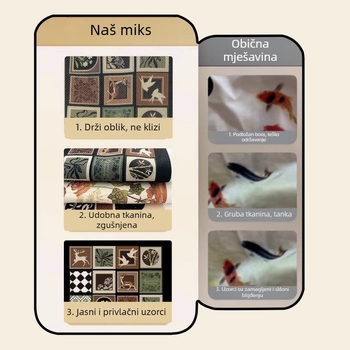 Navlaka za uređaje sa srednjovjekovnim stilom, poliester vlakno, za hladnjak i perilicu rublja, pogodna za dnevni boravak i restoran