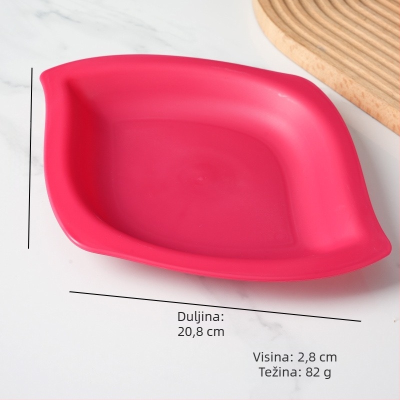 Tanjur za užinu u obliku manga, crtani stil, otporan na padove, debeli plast