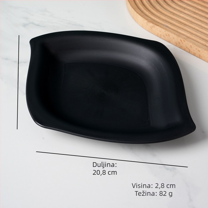 Tanjur za užinu u obliku manga, crtani stil, otporan na padove, debeli plast