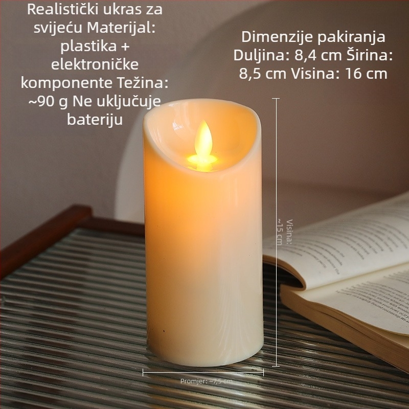 Drveni svijećnjak s rimskim stupcem, moderni minimalistički stil, kućna dekoracija i rekvizit za stolne fotografije
