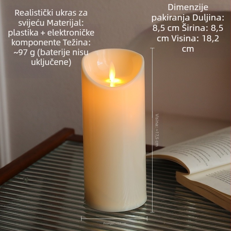 Drveni svijećnjak s rimskim stupcem, moderni minimalistički stil, kućna dekoracija i rekvizit za stolne fotografije