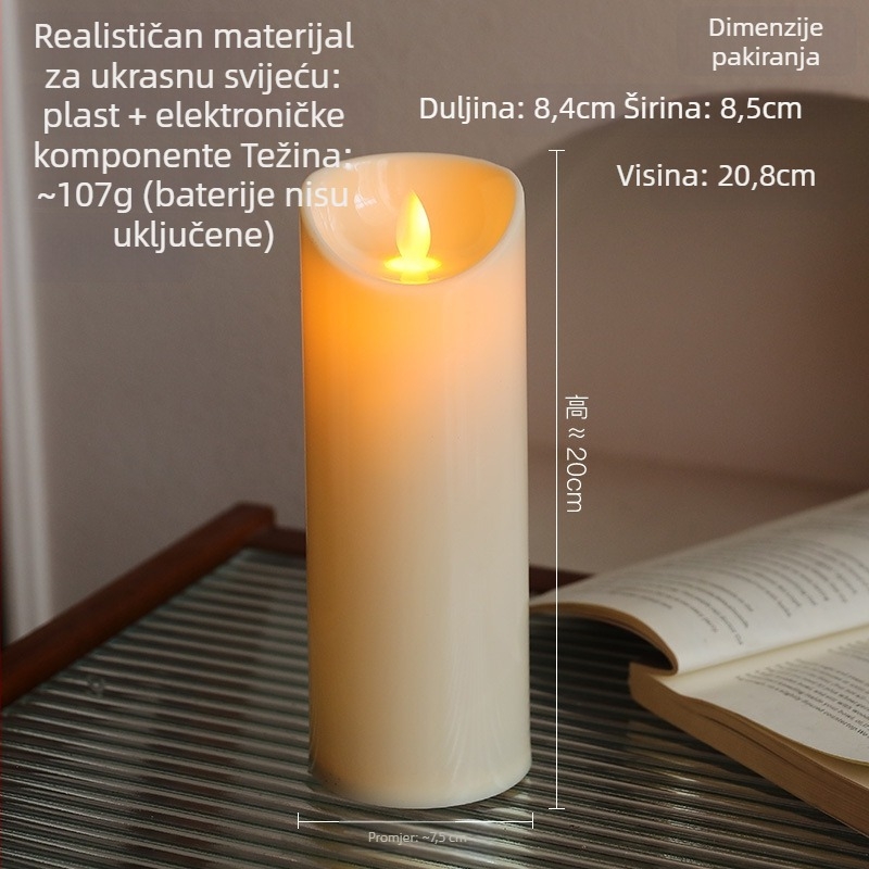 Drveni svijećnjak s rimskim stupcem, moderni minimalistički stil, kućna dekoracija i rekvizit za stolne fotografije