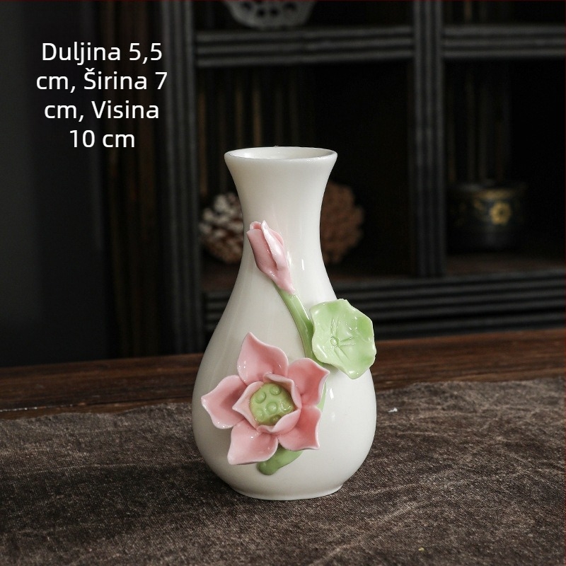 Ručna porcelanska vaza s pinch-pot tehnikom
