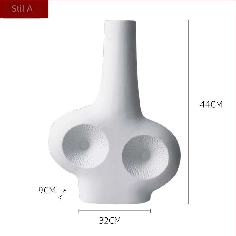 Geometrijska keramička vaza, moderni minimalistički stil (Materijal: keramika; Brend: Jade Jane; Kategorija: Geometrijski oblik; Pakiranje: kartonska ambalaža; Stil: modern i minimalistički)