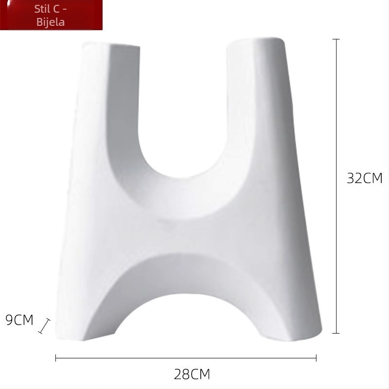 Geometrijska keramička vaza, moderni minimalistički stil (Materijal: keramika; Brend: Jade Jane; Kategorija: Geometrijski oblik; Pakiranje: kartonska ambalaža; Stil: modern i minimalistički)