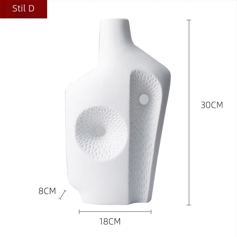 Geometrijska keramička vaza, moderni minimalistički stil (Materijal: keramika; Brend: Jade Jane; Kategorija: Geometrijski oblik; Pakiranje: kartonska ambalaža; Stil: modern i minimalistički)