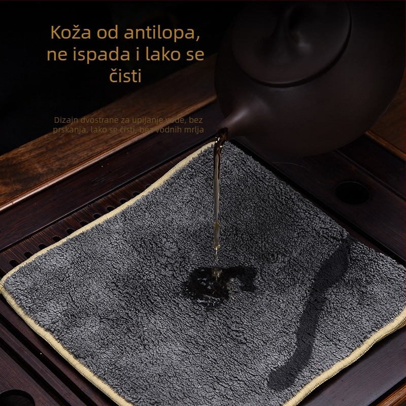 Čajna krpa – upijajuća, debela tkanina, za čajnu ceremoniju, porijeklo Dehua