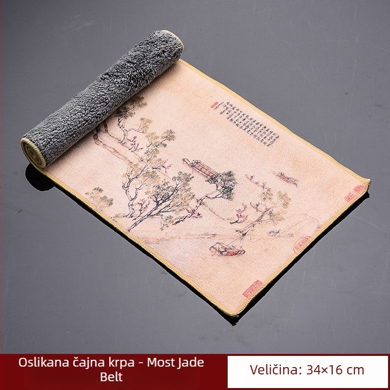 Čajna krpa – upijajuća, debela tkanina, za čajnu ceremoniju, porijeklo Dehua
