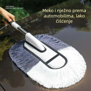 Četka za čišćenje auta s mekanim dlačicama – bez ogrebotina; nano dlačice + inženjerski plast + nehrđajući čelik