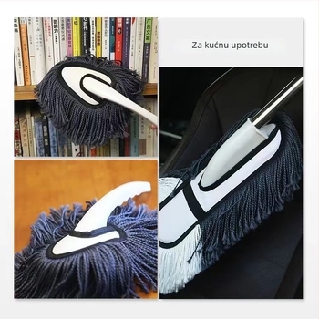 Četka za čišćenje auta s mekanim dlačicama – bez ogrebotina; nano dlačice + inženjerski plast + nehrđajući čelik