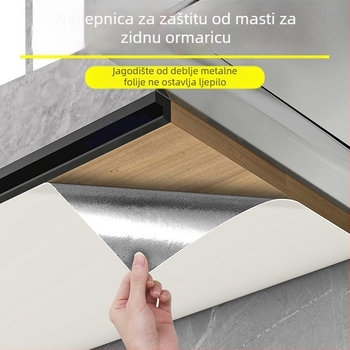 Zaštitni film za dno kuhinjskog ormarića od aluminijske folije – samoljepljiv, otporan na masnoće, paru i vlagu