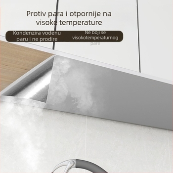 Zaštitni film za dno kuhinjskog ormarića od aluminijske folije – samoljepljiv, otporan na masnoće, paru i vlagu