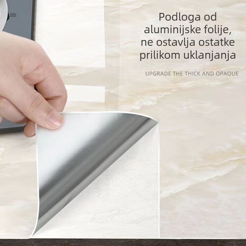 Vodootporne samoljepljive tapete za kupaonicu s efektom pločica