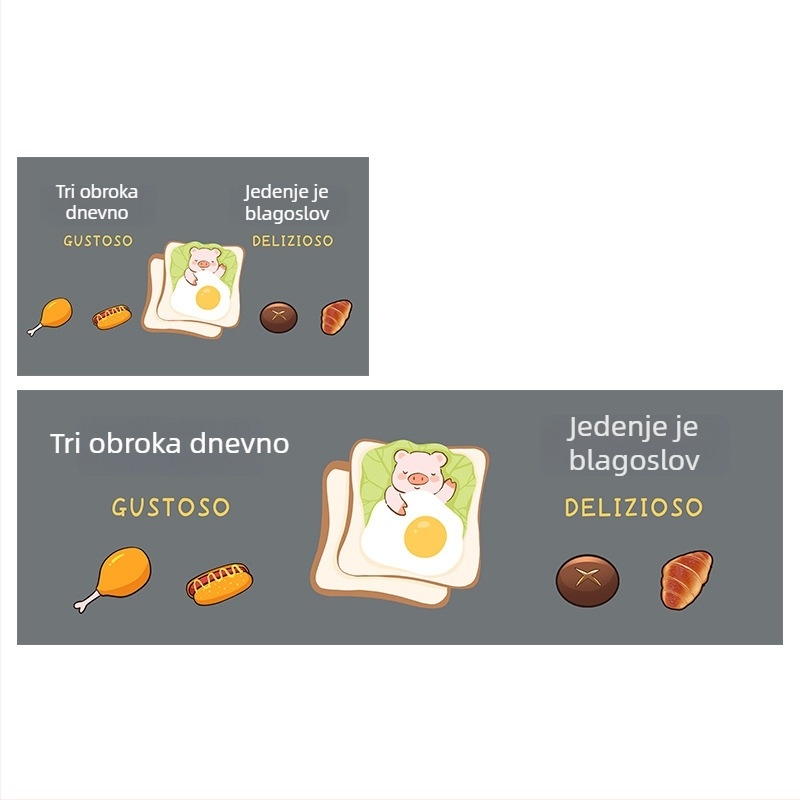 Set kuhinjskih prostirki od diatomita, protuklizne i upijajuće