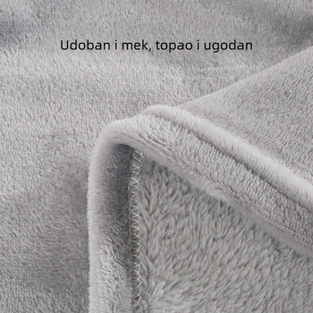 Ćebe s jednofarbnim uzorkom, jednostavno i moderno fleece deka