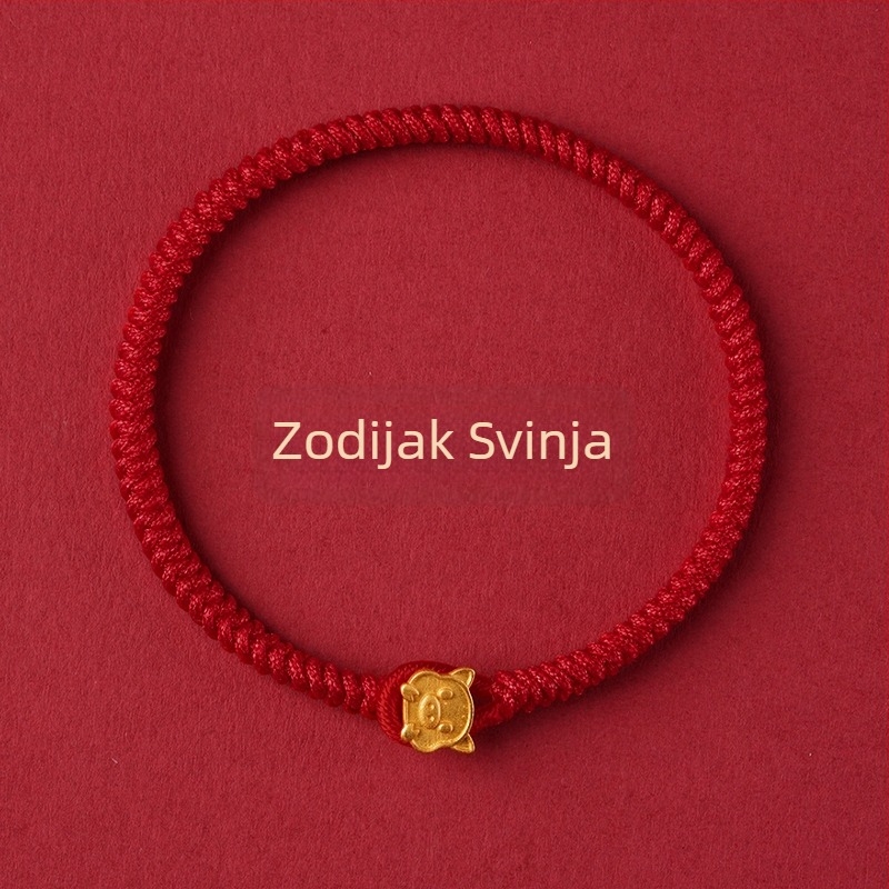 Narukvica Zodijaka Godine Zmije, ručno tkan Vajra čvor, svilenim cvjetnim uzorkom, proljeće 2025, za djecu