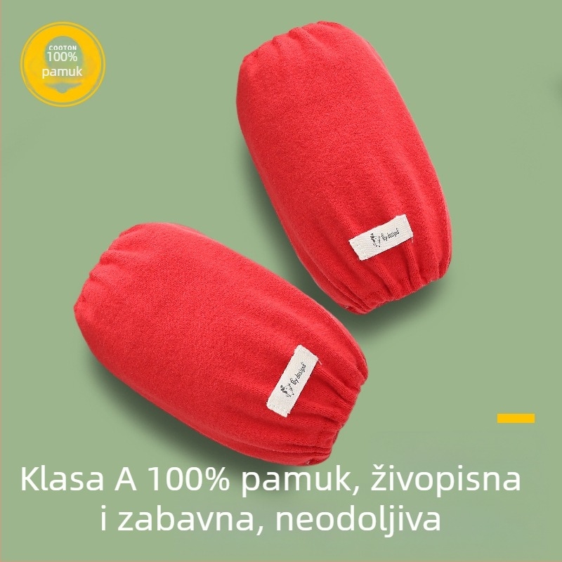 Dječji zaštitni rukavi od čistog pamuka, antiprljavost, prozračnost, jednobojni uzorak, tie-dye obrada
