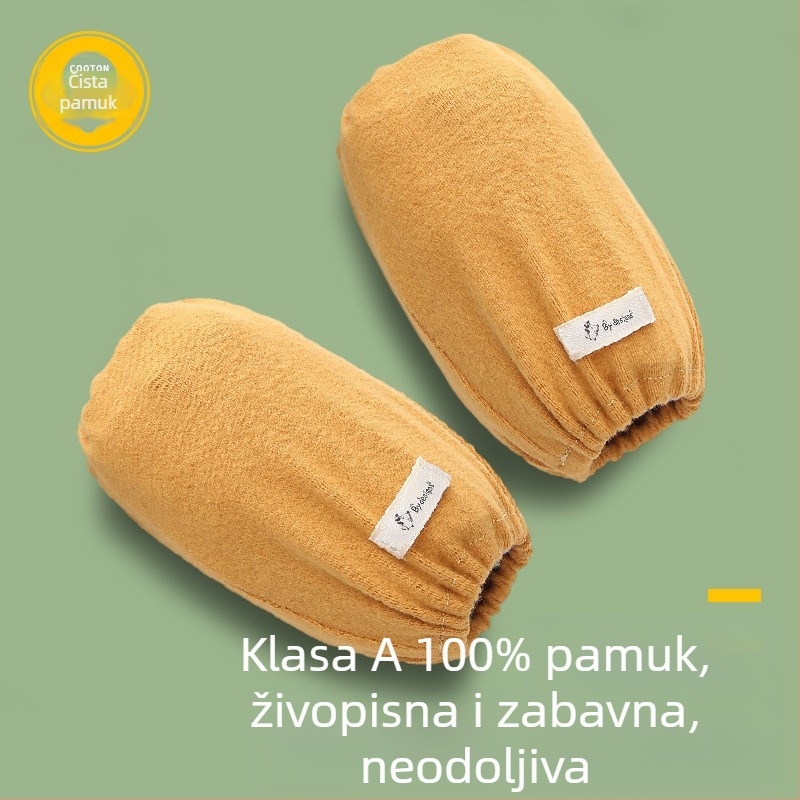 Dječji zaštitni rukavi od čistog pamuka, antiprljavost, prozračnost, jednobojni uzorak, tie-dye obrada