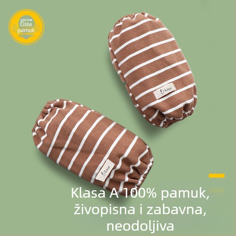 Dječji zaštitni rukavi od čistog pamuka, antiprljavost, prozračnost, jednobojni uzorak, tie-dye obrada