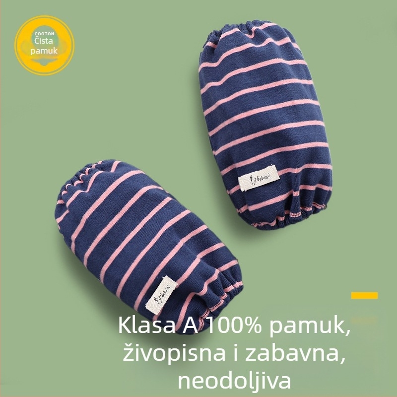 Dječji zaštitni rukavi od čistog pamuka, antiprljavost, prozračnost, jednobojni uzorak, tie-dye obrada