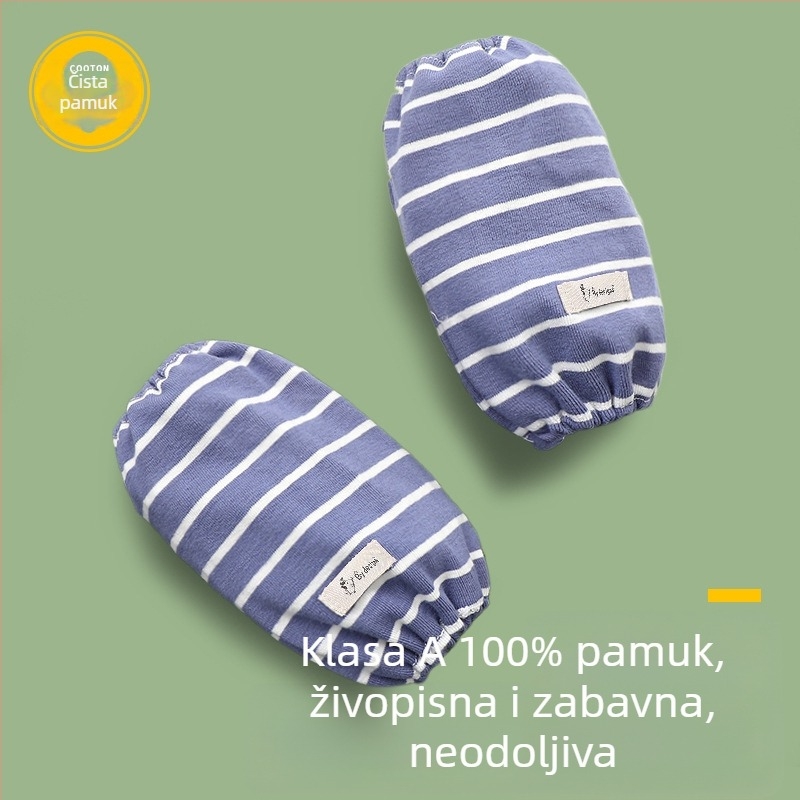 Dječji zaštitni rukavi od čistog pamuka, antiprljavost, prozračnost, jednobojni uzorak, tie-dye obrada