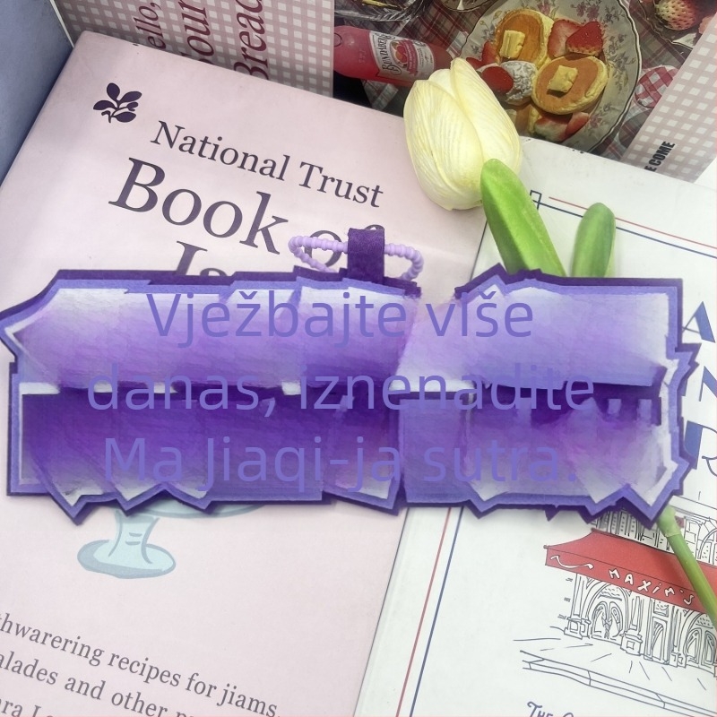 Privesak za torbu i ključeve – podrška fanova Ma Jiaqi, citati iz teksta, filc, kineski stil