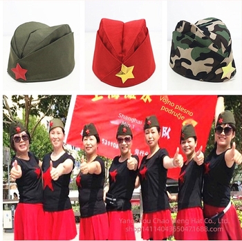 Beret u pomorskom stilu za nastupe i plesove – twill materijal, jednobojan, konični vrh