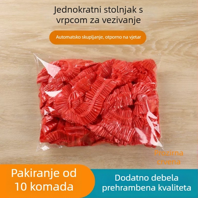 Jednokratni PE stolnjak, Jednobojni uzorak, Debljina 1, Podrijetlo Zhejiang