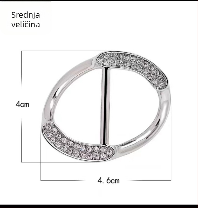 Spona za odjeću od legure, korejski stil, kutna kopča s uvijenim šipkama, detalj četverolistne djeteline s perlom, Straw Man, elektroplating, prilagodba dostupna