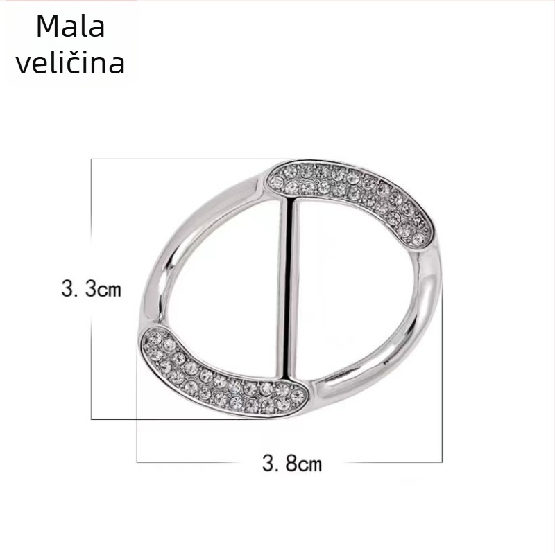 Spona za odjeću od legure, korejski stil, kutna kopča s uvijenim šipkama, detalj četverolistne djeteline s perlom, Straw Man, elektroplating, prilagodba dostupna