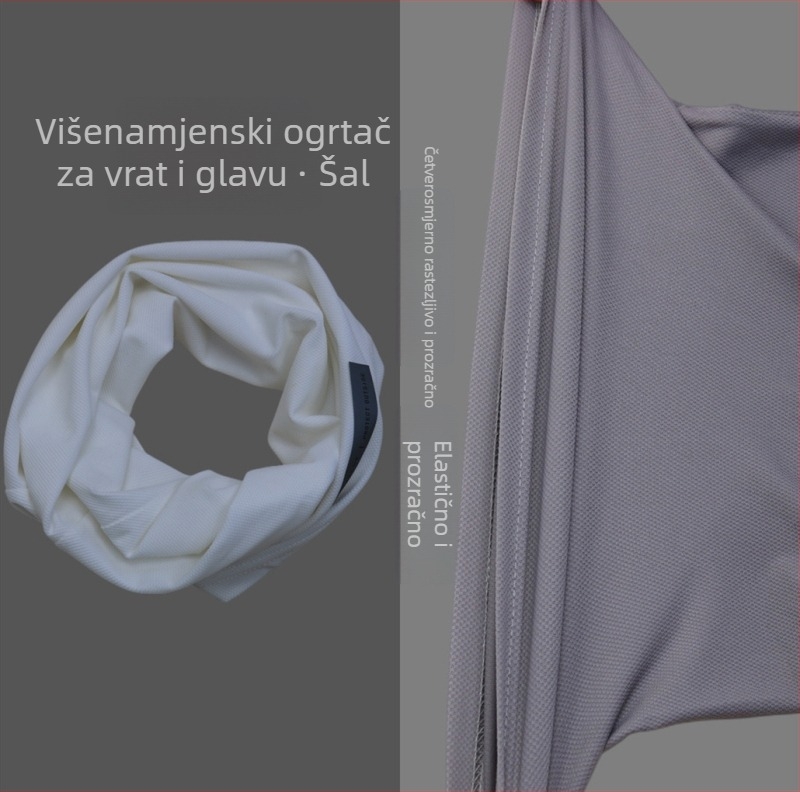 Ice Silk sun maska za cijelo lice – najlon, petlje za uši, zaštita vrata, za vožnju biciklom
