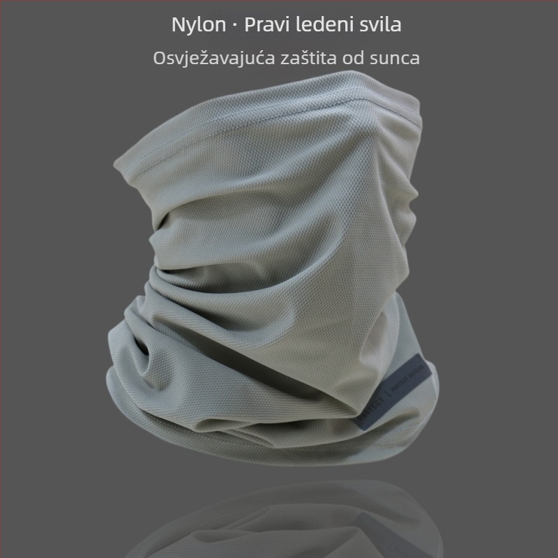 Ice Silk sun maska za cijelo lice – najlon, petlje za uši, zaštita vrata, za vožnju biciklom