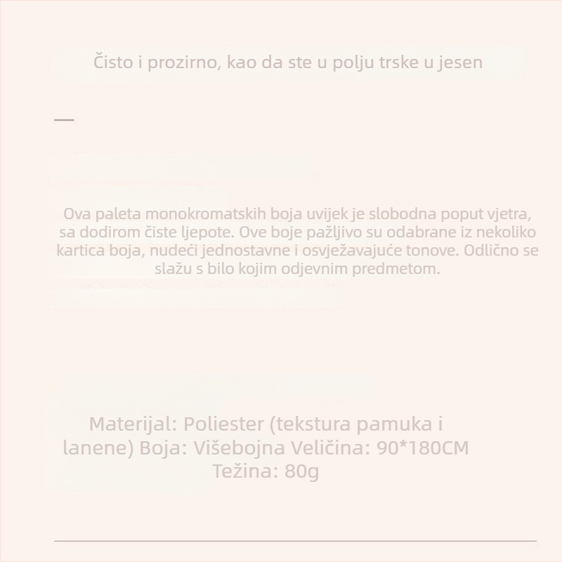 Ženski šal od imitacije kašmira/akrila, na skladištu, za proleće, izdano ljeta 2021.