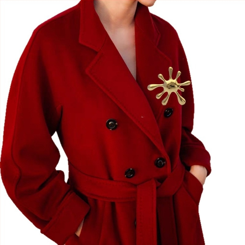 Broš od nehrđajućeg čelika s geometrijskim motivom morske zvijezde, elektroplatiniranje, dekorativni nakit Kuoxi jewelry