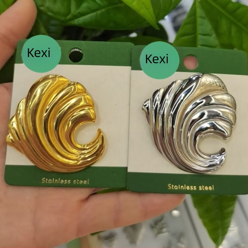 Broš od nehrđajućeg čelika s geometrijskim motivom morske zvijezde, elektroplatiniranje, dekorativni nakit Kuoxi jewelry