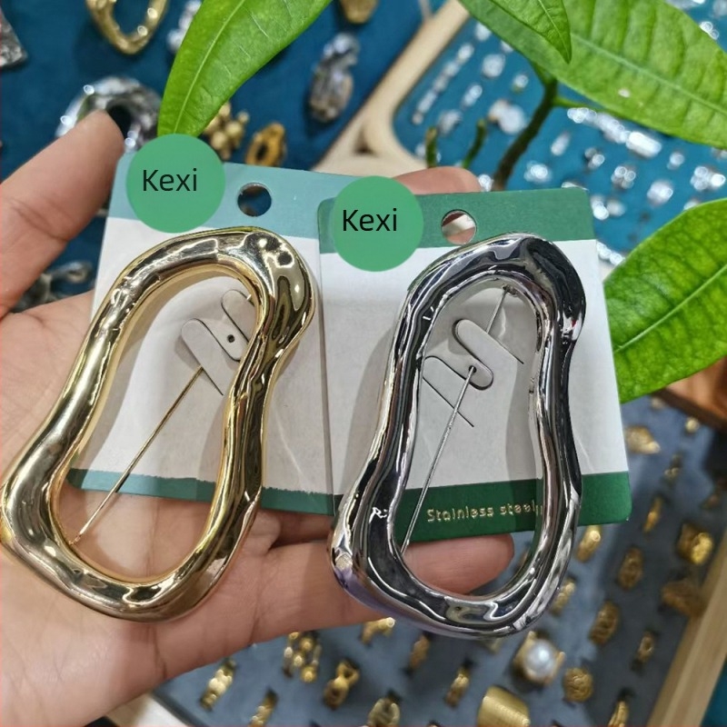 Broš od nehrđajućeg čelika s geometrijskim motivom morske zvijezde, elektroplatiniranje, dekorativni nakit Kuoxi jewelry