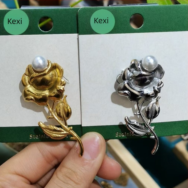 Broš od nehrđajućeg čelika s geometrijskim motivom morske zvijezde, elektroplatiniranje, dekorativni nakit Kuoxi jewelry