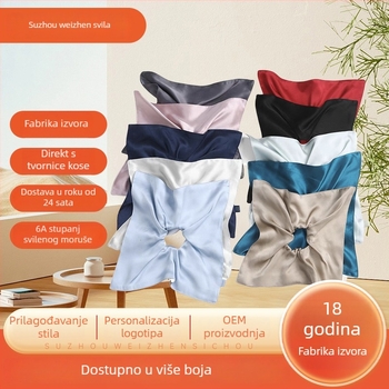 Kvadratni svileni gumeni za kosu, ručno izrađeno, korejski stil, visoka elastičnost, Wei zhen