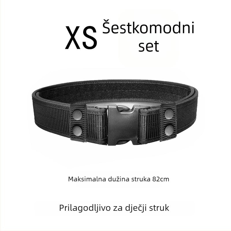 Dječja taktička torbica za pojas – podesiva, višestruka, za sport, 1680D Oxford tkanina, kopča od plastike, debela širina (>4 cm)